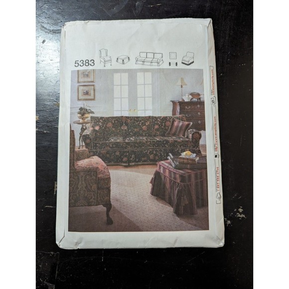 Simplicity home decorating sewing pattern slipcoves 5383 uncut - Picture 2 of 3